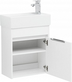 Aquanet Мебель для ванной Лидс 50 подвесная белая – фотография-9